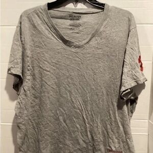 True Religion Heather Gray V-Neck Tee